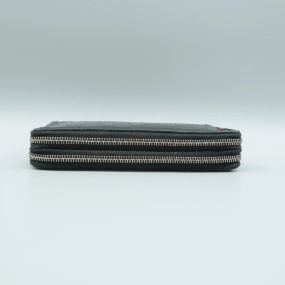 100% Authentic Gucci GG Black Leather Clutch Bag - Picture 5 of 12